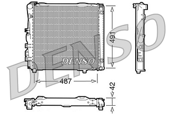 Радиатор охлаждения DENSO DRM17052