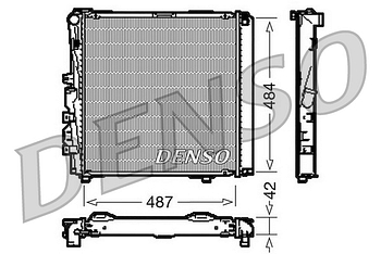 Радиатор охлаждения DENSO DRM17053