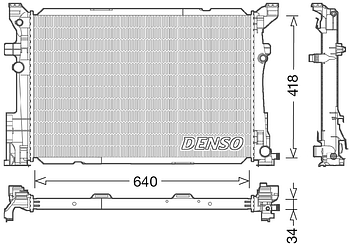 Радиатор охлаждения DENSO DRM17054