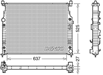 Радиатор охлаждения DENSO DRM17056