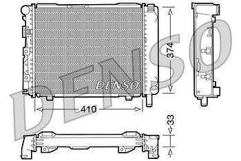 Радиатор охлаждения DENSO DRM17062