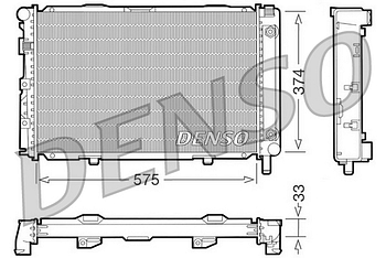 Радиатор охлаждения DENSO DRM17063