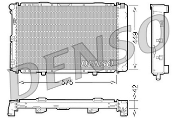 Радиатор охлаждения DENSO DRM17065