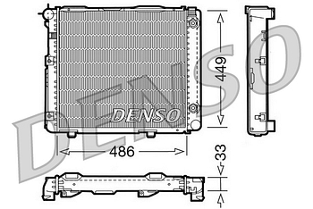 Радиатор охлаждения DENSO DRM17067