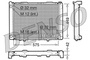 Радиатор охлаждения DENSO DRM17069
