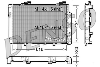 Радиатор охлаждения DENSO DRM17071