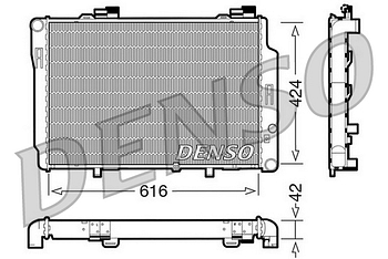 Радиатор охлаждения DENSO DRM17072