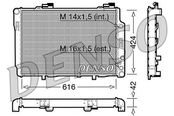 Радиатор охлаждения DENSO DRM17073