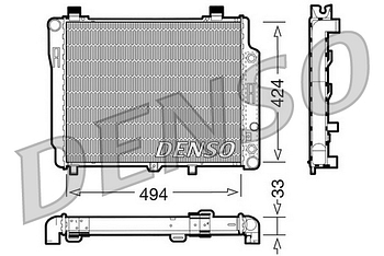 Радиатор охлаждения DENSO DRM17075