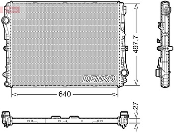 Радиатор охлаждения DENSO DRM17076