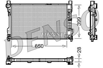 Радиатор охлаждения DENSO DRM17080