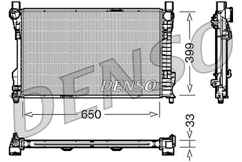 Радиатор охлаждения DENSO DRM17082