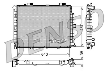 Радиатор охлаждения DENSO DRM17086