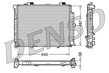 Радиатор охлаждения DENSO DRM17087