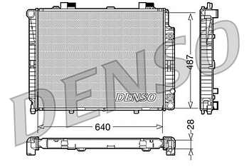Радиатор охлаждения DENSO DRM17088