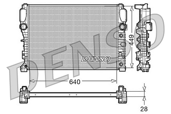 Радиатор охлаждения DENSO DRM17091