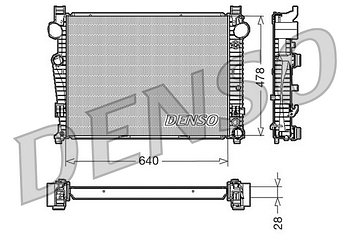 Радиатор охлаждения DENSO DRM17092