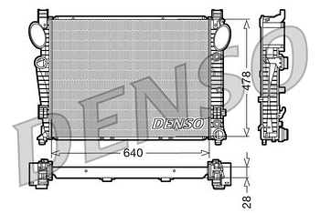 Радиатор охлаждения DENSO DRM17093