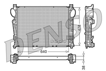 Радиатор охлаждения DENSO DRM17095