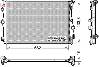 Радиатор охлаждения DENSO DRM17098
