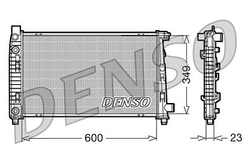 Радиатор охлаждения DENSO DRM17102