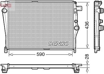 Радиатор охлаждения DENSO DRM17105