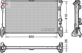 Радиатор охлаждения DENSO DRM17112