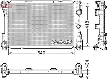 Радиатор охлаждения DENSO DRM17115