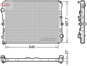 Радиатор охлаждения DENSO DRM17116