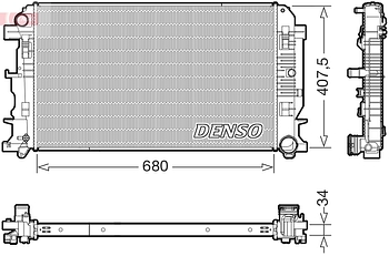 Радиатор охлаждения DENSO DRM17117