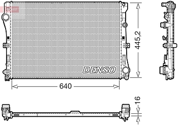 Радиатор охлаждения DENSO DRM17118