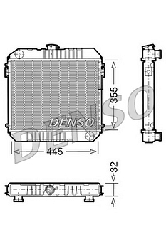 Радиатор охлаждения DENSO DRM20001