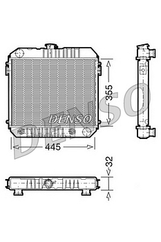 Радиатор охлаждения DENSO DRM20002
