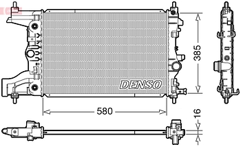 Радиатор охлаждения DENSO DRM20005
