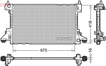 Радиатор охлаждения DENSO DRM20006