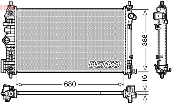 Радиатор охлаждения DENSO DRM20007