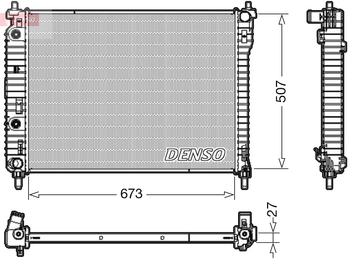 Радиатор охлаждения DENSO DRM20008