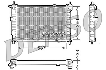 Радиатор охлаждения DENSO DRM20010