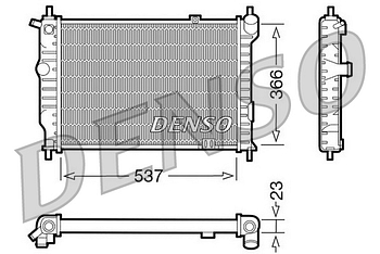 Радиатор охлаждения DENSO DRM20011