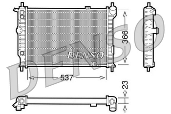 Радиатор охлаждения DENSO DRM20012