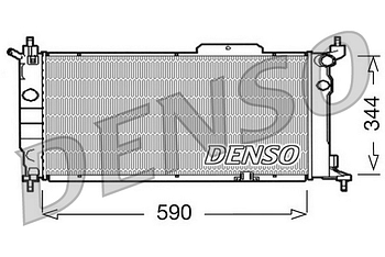 Радиатор охлаждения DENSO DRM20013