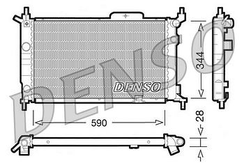Радиатор охлаждения DENSO DRM20015