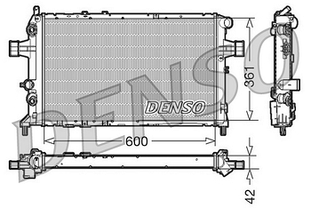 Радиатор охлаждения DENSO DRM20016