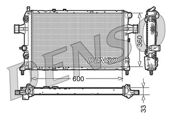 Радиатор охлаждения DENSO DRM20017