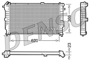 Радиатор охлаждения DENSO DRM20020