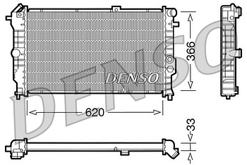 Радиатор охлаждения DENSO DRM20021