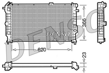 Радиатор охлаждения DENSO DRM20022