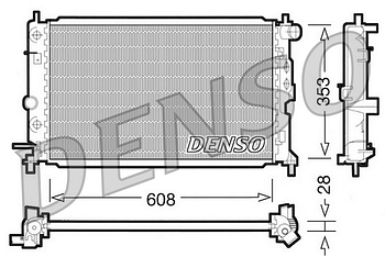 Радиатор охлаждения DENSO DRM20026