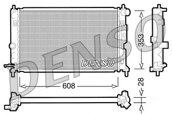 Радиатор охлаждения DENSO DRM20027