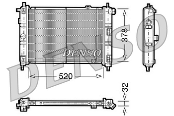 Радиатор охлаждения DENSO DRM20030